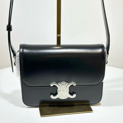 Celine Teen Triomphe Black Silver