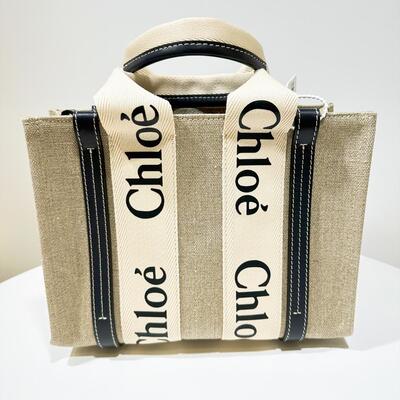 Chloe Small Woody Tote Navy