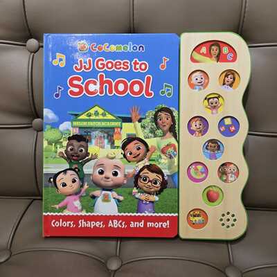 CoComelon JJ Goes to School Children's Interactive Song and Sound Board Book