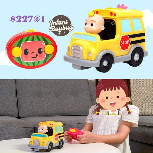 Cocomelon Jada Toys 7.5" School Bus RC Remote Control Car