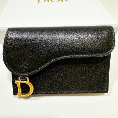 Dior Saddle Cardholder Black