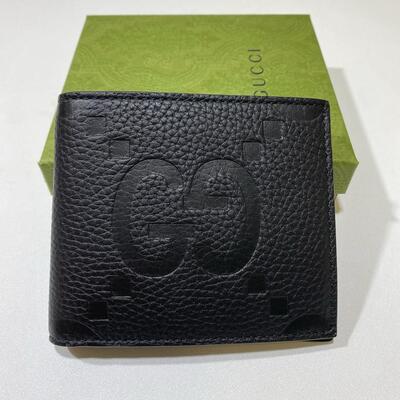 Gucci Mens Jumbo GG Wallet Black