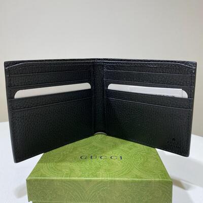 Gucci Mens Jumbo GG Wallet Black