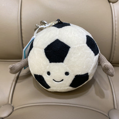 Jellycat Amuseables Sports Football Bag Charm 足球 鎖匙扣