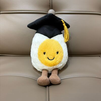 Jellycat Amuseables Boiled Egg Graduation 畢業蛋