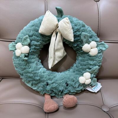 Jellycat Amuseables Gold Wreath 聖誕花環花圈