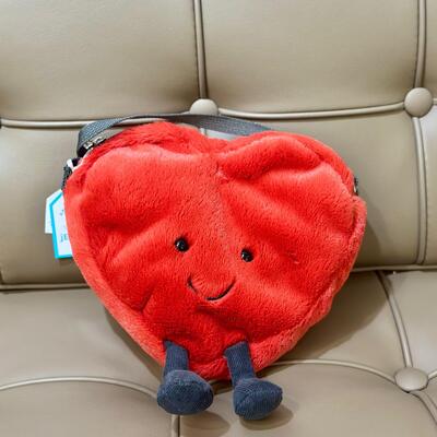 Jellycat Amuseables Heart Bag Red