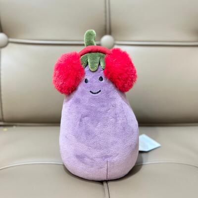 Jellycat Amuseables Toastie Vivacious Red Aubergine 茄子