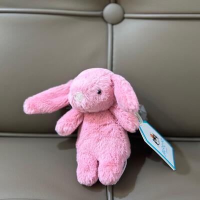 Jellycat Bashful Bunny Pink Bag Charm 兔 鎖匙扣