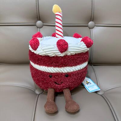 Jellycat Valentine Amuseables Cheri Cake 櫻桃蛋糕