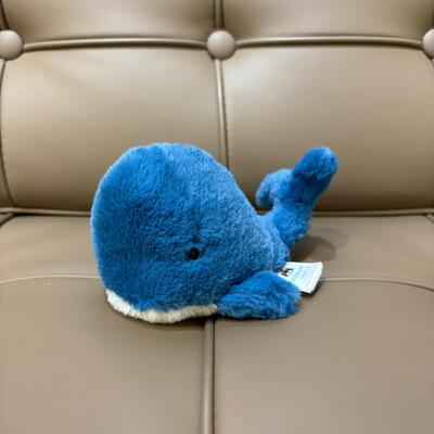 Jellycat Wavelly Whale Blue 鯨魚