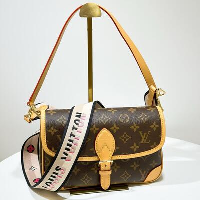 LV Diane Satchel Bag Monogram Canvas Black