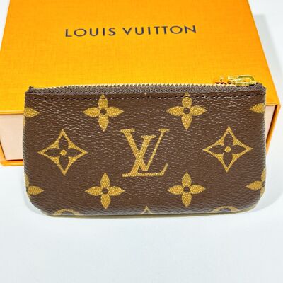 LV Key Pouch Monogram Canvas Brown