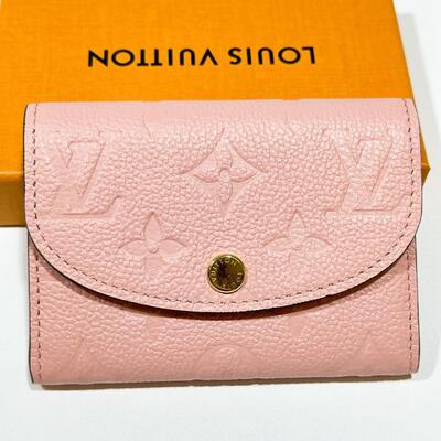LV Rosalie Coin Purse Monogram Leather Pink