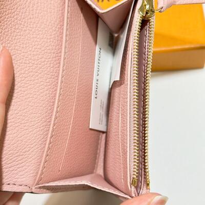 LV Rosalie Coin Purse Monogram Leather Pink