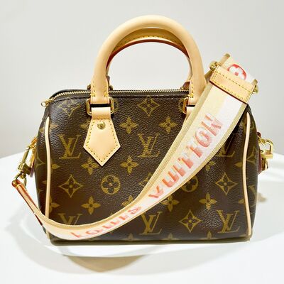 LV Speedy Bandoulière 20 Bag Monogram Canvas Pink Orange