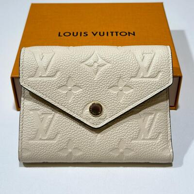 LV Victorine Wallet Monogram Leather Cream