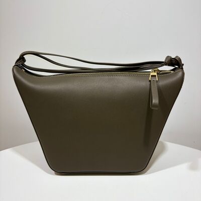 Loewe Mini Hammock Hobo Bag Dark Khaki Green