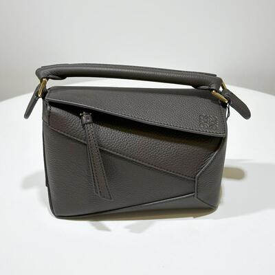 Loewe Mini Puzzle Edge Bag Dark Grey