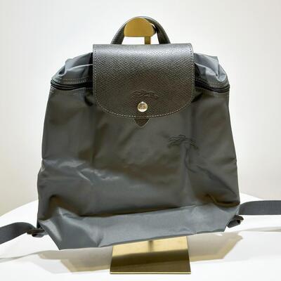 Longchamp Le Pliage Green Backpack Graphite