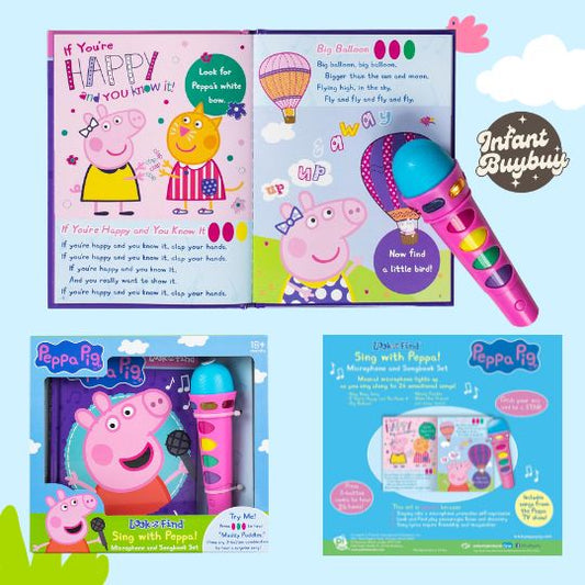 Peppa Pig Sing Along Microphone and Songbook Set