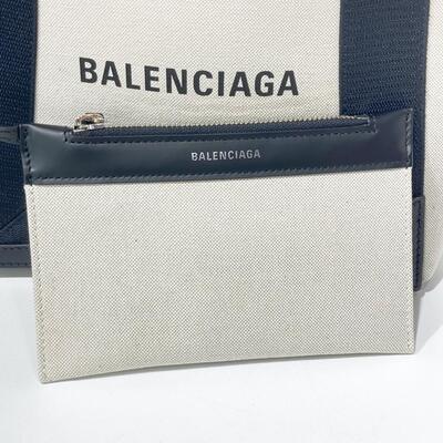 Balenciaga Navy Cabas XS Natural Black