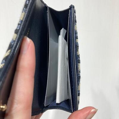 Dior Saddle Cardholder Oblique Blue