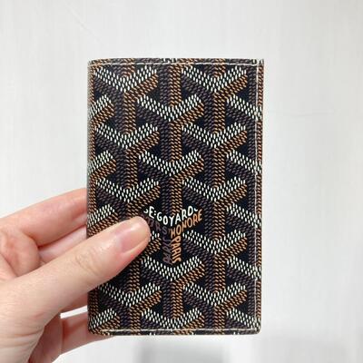 Goyard Saint-Pierre Card Wallet Black Tan