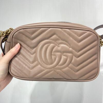 Gucci GG Marmont Camera Bag Small Dusty Pink