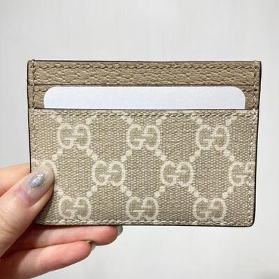 Gucci Ophidia Cardcase Beige